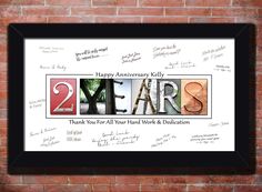 Job Anniversary Message Gift for Colleagues to sign. Worker Thank You Gifts, Employee Workiversary 1 Year, 2 Year 5 10 15 20 25 30 35 40 45 50 55 60 ANY YEAR Anniversary Guest Book. Employee Appreciation Gift For Years Service Guest Book Printable, Gift For Coworker, Signing Gift For Boss, A unique gift to celebrate a colleagues long work service. Just print, sign & frame. HOW TO ORDER:In the "Add your personalization" box...Tell me how you'd like your printable customized...➡ Employee's Name~ If you want different text from sample or Number of Years, tell me! -- [PLEASE READ] ---- [Digital File ONLY]DELIVERY of this customized printable HD file is by email TODAY!WALGREENS & STAPLES offer a same day printing for 11” x 14” & 16"x 20" ♥ PERSONALIZED YEAR SERVICE GUESTBOOK ♥ This listing is f Job Anniversary Gifts Ideas, Work Anniversary Gifts, Cheer Coach Gifts, Rugby Gifts, Bowling Gifts, Anniversary Gift Diy, Anniversary Message, Gift For Boss, Gift For Coworker