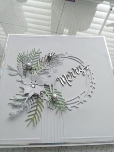 a close up of a greeting card on a table