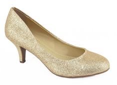 City Classified Comfort Women Classic Heel Pumps Gold Glitter Closed Round Toe CARLOS-H Heel height: 2.5" (Approx) Very Comfortable heel , perfect for formal events or work. Cute style with round toe Color: Gold Glitter Brand Name: City Classified Shoes (part of SODA shoes group) Material: Man Made Faux Leather This style run true the size. Low Pumps, Soda Shoes, Comfort Women, Gold Pumps, Patent Shoes, Platform Stilettos, Classic Heels, Strap Pumps, Stiletto Sandals