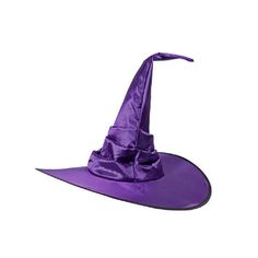 Image: Witch costume Material: Colored Ding Cloth Prop type: Hat Color: black, purple Size: 43 * 45cm Product category: Makeup, clothing, props Size: unify. Horn Hat, Designer Caps, Witch Dress, Halloween Witch Hat, Purple Party, Halloween Hats, Pet Fish, Halloween Magic, Witch Costume