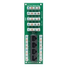 the back side of a printed circuit board