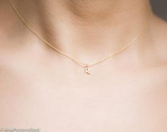 Choker Necklaces for Women... A personalized initial necklace makes a perfect bridesmaid gift for her , shiny and minimalist  ♡► FEATURES;Material Options: 925k Sterling Silver & Rose Gold Filled Over Silver & Yellow Gold Filled Over SilverLength : Standart length is 16''+0.5'' extention chain (The necklace on the photo is also 16'' in length).❥ I can adjust necklace length to your demands, please add me a note during check out if you wish a different necklace length.► HOW TO ORDER;Pleas Danty Necklace, Dainty Diamond Necklace, Costume Jewelry Sets, Buy List, Initial Necklace Gold, Dangle Necklaces, Personalized Bridesmaid Gifts, Dainty Gold Necklace, Gold Diamond Necklace