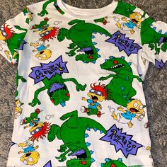 Nwot Rugrats 4/5 Short Sleeved Shirt. Washed And Tried On But Never Worn Out. * Dog-Friendly/ Smoke-Free Home * * Open To Bundles! * Make Me An Offer (: Dog Friends, Kids Shirts, Blue Green, Shirts Tops, Kids Shop, T Shirts For Women, Tops & Tees, Green, Blue