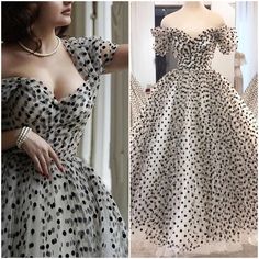 Victorian Dress Aesthetic, Beautiful Gown Designs, Modest Outfit Ideas, A Prom Dress, Prom Girl Dresses, Prom Queen, Gowns Dresses Elegant, Custom Prom Dress, Black Polka Dot Dress