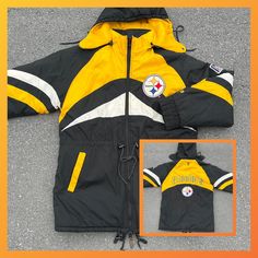 Size: L parka style long jacket Steelers Logo, Nfl Fan, Parka Style, Long Jacket, Pittsburgh Steelers, Pittsburgh, Team Logo, Parka, Gender Neutral