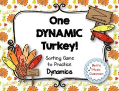 a sign that says, one dynamic turkey sorting game to practice dramatic words and numbers