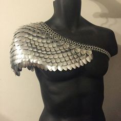 Image result for scalemaille shoulder Slave Outfit, Scale Mail, Shoulder Armor, Chain Maille, Fantasy Armor, Popular Outfits, Chain Mail, Fantasy Clothing, Fantasy Fashion