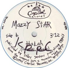 an autographed record label for mary star's album