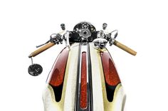 two motorcycles side by side on a white background