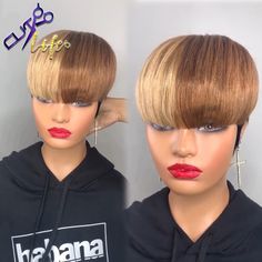 Pixie Short Cut Human hair Wavy Wigs Natural Black Color Wigs Brazilian Remy Hair For Women Full Color Wigs, Wavy Wigs, Short Human Hair Wigs, Hair For Women, Brazilian Remy Hair, Short Cut, Short Wigs, Short Cuts, Remy Hair