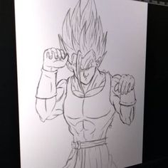 a drawing of gohan from dragon ball