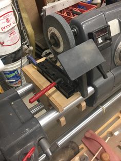 a machine that has some tools on it