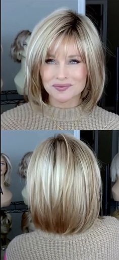 Layers Medium, Medium Bob, Layered Haircut, Beauty Parlor, Haircuts For Fine Hair, Hair Tutorials, Short Hair With Layers