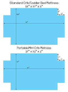 the measurements for a standard crib mattress