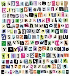 the alphabet is made up of many different letters and numbers, including one for each letter