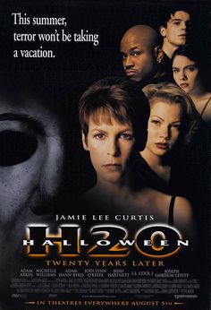 the dvd cover for halloween, which features an image of a man with a mask on his face