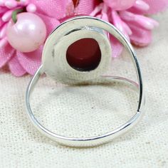 Red Coral Gemstone 925 Sterling Silver Red Stone Simple Beautiful Boho Stacking Handmade Men Women Ring Anniversary Gift Ring Jewelry. Description : Gemstone : Red Coral Metal : 925 Sterling Silver Stone Size : 14 x 10 MM Approx Stone Shape :- Oval Cabochon Stamp :- 925 Weight : 4.84 Gram Approx handmade Item **Made to order** **This ring you will receive may vary from the image as no two gemstones are similar and images cannot define exact product definitions. ** Shipping Policy:- We mainly use Coral Gemstone, Bezel Set Ring, Moonstone Jewelry, Women Ring, Filigree Ring, Gift Ring, Red Stone, Red Coral, Oval Cabochon