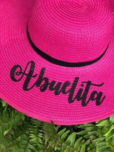 THIS LISTING IS FOR YOUR PERSONALIZED FUCHSIA PINK STRAW SUMMER BEACH FLOPPY HAT WRITTEN ON ANY COLOR VINYL To see all the listings for items in my store, you can click below: https://etsy.me/2wfDgp4 🏝HOW TO ORDER🏝 ⛱Choose Trim Type & Font Type ⛱Choose the Vinyl Color ⛱Date needed by (IF ANY) ⛱Personalization wording details. I will write the hat with the exact spelling and capitalization you have provided, so please triple check your selections and text before placing an order. You are mo Final Flamingle, Floppy Beach Hat, Vinyl Personalized, Floppy Hats, Red Beach, Bride Hat, Type Font, Summer Sun Hat, Personalized Bride