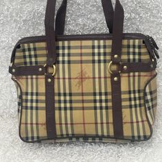 Burberry Brown Leather Harmarket Check Coated Canvas Tote Bag. Pre-Owned. Minor Signs Of Wear, Scuffs. See Pictures Check Coat, Canvas Tote Bag, Burberry Bag, Womens Tote Bags, Canvas Tote, Brown Leather, Burberry, Craft Projects, Tote Bag