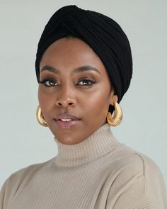 Premium Soft Lined Turban in Dove – The Wrap Life Turban Style Black Women, Black Turban, African Hair Wrap, Brown Girls Makeup, Headwrap Tutorial, Best Blazer, Head Scarf Styles, Head Coverings, Head Wrap Scarf