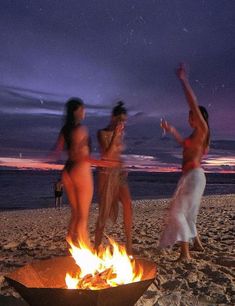 Beach At Night, Campfire, At Night, Dancing, The Beach