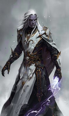 Shadar Kai Sorcerer, Drow Wizard Male, D&d Dragonborn, Dark Justiciar, Drow Wizard, Drow Male, Elf Wizard, Dark Elves