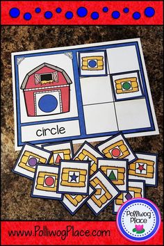 an activity for preschool to learn how to read the word circle with pictures on it