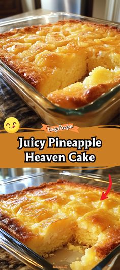 Juicy Pineapple Heaven Cake via @recipesforfamily12 Pineapple Pudding Dessert Easy Recipes, 2 Ingredient Pineapple Cake, Pineapple Cake With Crushed Pineapple, Pineapple Upside Down Cake With Crushed Pineapple Recipe, Crispy Cake Recipe, Pineapple Angel Food Cake Recipe Simple, Pineapple Right Side Up Cake, Crushed Pineapple Recipes Desserts Instant Pudding, Pineapple Fluff Cake