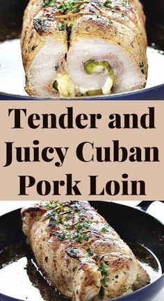 tender and juicy cuban pork loin