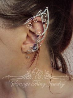 Elven ear cuffs Purple Joy Ear cuff Elf ears Fairy ear | Etsy Silver Fantasy Ear Cuff For Party, Fantasy Style Silver Cartilage Earrings For Gifts, Silver Fantasy Style Cartilage Earrings As Gift, Fantasy Metal Ear Cuff For Party, Fantasy Silver Ear Cuff For Party, Silver Fantasy Cartilage Earrings For Gift, Handmade Silver Fantasy Body Jewelry, Silver Fantasy Body Jewelry For Gift, Handmade Silver Ear Cuff For Party