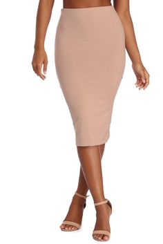 Drop It Like It's Hot Skirt Trendy Midi-length Pencil Skirt, Stretch Midi Pencil Skirt For Date Night, Fitted Midi Bottoms For Date Night, Stretch Midi Length Bottoms For Date Night, Stretch Midi-length Bottoms For Date Night, Stretch Knee-length Skirt For Date Night, Trendy Fitted Midi Length Pencil Skirt, Trendy Stretch Midi-length Bottoms, Trendy Stretch Midi Pencil Skirt