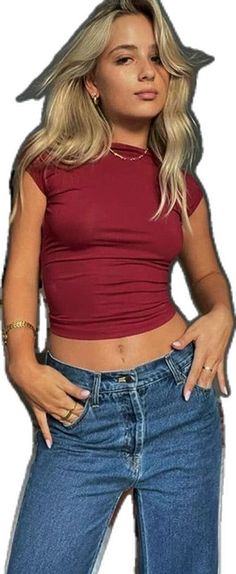 Hollow Out Top, T Shirt Crop Top, Backless Crop Top, Women Y2k, Y2k Top, T Shirt Fashion, Top T Shirt, Short Sleeve T Shirt, T Shirt Women