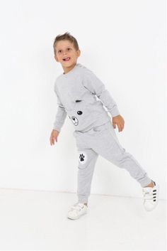 Unisex sweatset. Grey cotton sweatpants and sweatshirts. Great for back to school or a cozy night at home. Casual Sweatshirt With Ribbed Cuffs For Play, Sporty Long Sleeve Sweatshirt For Playwear, Cotton Crew Neck Tracksuit For Jogging, Casual Long Sleeve Tracksuit For Playwear, Playful Sweatshirt With Ribbed Cuffs For Loungewear, Casual Crew Neck Tracksuit For Jogging, Crew Neck Cotton Sweatshirt For Jogging, Cotton Crew Neck Sweatshirt For Jogging, Fleece Crew Neck Tracksuit For Loungewear