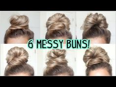 Easy Long Hair Messy Bun Tutorials, Easy Bun For Medium Length Hair, Big Messy Bun Tutorial, Cute Messy Buns For Medium Hair, Medium Length Messy Bun, Easy Nurse Hairstyles, Hair Buns For Long Hair, Messy Bun Medium Hair, Easy Buns For Long Hair