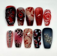 Ballerina Nails Halloween, Nails Ghost, Jelly Stickers, Ghost Nails, Blood Nails, Eyes Nails, Nails Ballerina