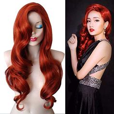 PRICES MAY VARY. Material: 100% Heat Resistant Synthetic Fiber Wigs Function: It can be used for Halloween, daily use, theme party, cosplay, or any other occasion package:1 wig+ 1 cap Adjustable Size: The maximum circumference approx 17~20inch/43~52cm(exist 1~2cm normal error), the size of wig cap is adjustable, which can fit different head size Hair Copper Red, Ariel Wig, Copper Red Hair, Drag Wigs, Celebrity Wigs, Red Wig, Red Hair Woman, Wig Party, Halloween Wigs