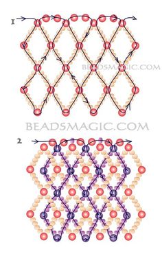 three different types of beading are shown in this diagram