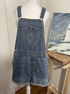 OLD NAVY Women’s Denim Bibbed Overalls Bibs Shorts Sz L Blue Adjustable Straps  | eBay Overalls Shorts, Fall Winter Trends, Bib Overalls, Winter Trends, Old Navy Women, Navy Women, Brands Outlet, Overall Shorts, Bibs