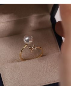 Akoya Pearl Rose Gold Butterfly Ring, Japan Pearl And Diamond Ring, Vintage Real Pearl Ring, Ivory Pearl, Pinkish Pearl, Dainty Promise Ring ✦PRODUCT DETAILS✦ → Main stone: Akoya Pearl 7.5-8.0mm → Side stone: Diamond 0.026ct ✦SPECIFICATIONS✦ MOISSANITE ✓ COLOR: D ✓ CLARITY: VVS1 ✓ CUT: EXCELLENT OR DIAMOND ✓ COLOR: F-G ✓ CLARITY: SI1-VS ABOUT US ♥ Our designer and craftsmen work to create and deliver the most refined pieces of jewelry to you. We carefully handpicked and sourced each gemstone to White Open Flower Ring For Formal Occasions, Delicate White Ring For Proposal, Delicate White Rings For Proposal, Delicate White Jewelry For Proposal, Delicate White Proposal Ring, Dainty White Jewelry For Proposal, Elegant White Open Flower Ring, Elegant White Flower Open Ring, Rose Gold Open Butterfly Ring For Wedding