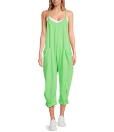 Hot Shots, Fp Movement, Beauty Expert, Dillard's, Scoop Neckline, Cotton Spandex, Ankle Length, Patch Pocket, Onesies