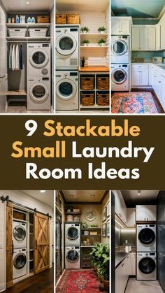 the 9 stackable small laundry room ideas