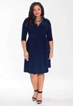 Women's Plus Size Dresses | Ambrosia Dress (Made-To-Order) | IGIGI Below Knee Dress, Designer Plus Size Clothing, Custom Made Dresses, Designer Plus Size, Womens Professional Fashion, Plus Size Gowns, Classy Dress Outfits, Plus Size Designers, Plus Size Sweaters