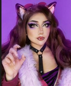 Monster High The Movie Cast, Monster High Cosplay Clawdeen, Clawdeen Makeup, Clawdeen Wolf Makeup, Clawdeen Costume, Emo Halloween Costumes, Werewolf Party, Monster High Ghouls Rule, Monster High Halloween Costumes