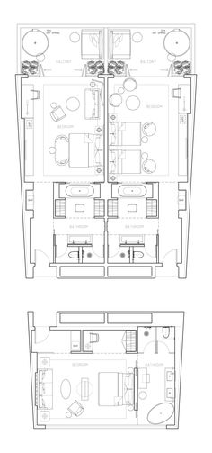 the floor plan for a two bedroom apartment with an attached kitchen and living room area