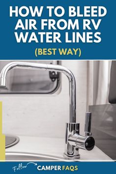 how to bleed air from rv water lines best way by camper faucets