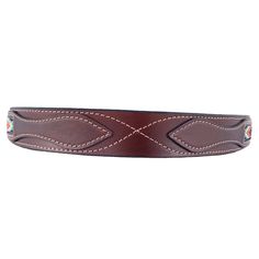 Made in the USA Full-Grain Bridle Leather Native American (Navajo) beadwork 1 7/16" Wide Leather, 1 1/2" Buckle Two snap design for easy buckle change Santa Fe Leather Company uses one solid thick piece of the finest full-grain bridle leather to make this beautiful belt.The body of these belts are made from one thick solid piece of full-grain leather (9-10 ounce leather, about .15" thick). These are the toughest belts that money can buy.If you want a wimpy belt to wear to your sewing circle, you Turquoise Belt, Sewing Circles, Native American Beadwork, Leather Company, Belt Size, Santa Fe, Full Grain Leather, 9 And 10, Bead Work