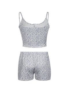 Liora Eyelet Lace Cami Set Unwind in style with the Jamisyn eyelet lace cami set from Alees Fashion. This charming set is crafted from soft, breathable fabric that ensures maximum comfort while exuding an effortlessly chic vibe. The delicate eyelet lace detailing adds a touch of elegance to the classic cami and shorts combo, making it perfect for lounging at home or a casual day out. The cami top features adjustable spaghetti straps for a personalized fit, while the shorts are designed with a co Casual Loungewear Sets With Spaghetti Straps, Spring Casual Camisole Set, Comfortable Fitted Summer Sleepwear, Comfortable Fitted Sleepwear For Summer, Summer Sleepwear Cami Set, Casual Loungewear Sets With Lace Trim, Casual Summer Camisole Set, Summer Camisole Set For Daywear, Casual Summer Sets With Lace Trim