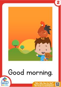 an image of a children's book with the words good morning