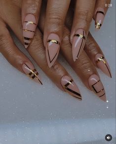 Designs For Short Nails, Nail Candy, Work Nails, Classy Acrylic Nails, Almond Nails Designs