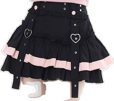 Fitted Kawaii Mini Skirt, Kawaii Ruffled Bottoms For Summer, Kawaii Ruffle Bottoms For Summer, Kawaii Summer Bottoms With Ruffles, Pink Cotton Kawaii Skirt, Cute Fitted Mini Skirt With Ruffles, Cute Fitted Mini Skirt For School, Kawaii Ruffled Fitted Skirt, Kawaii Summer School Skirt